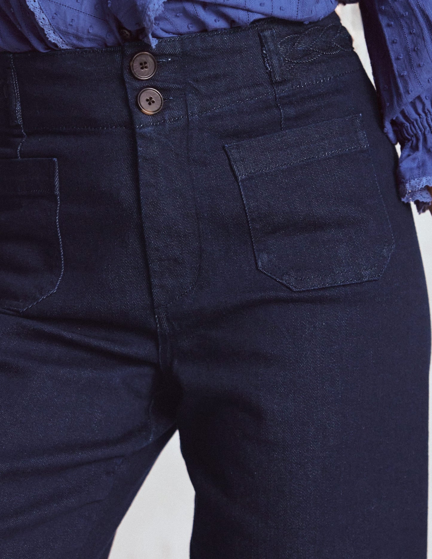 Primrose Patch Pocket Jeans-Indigo Braid