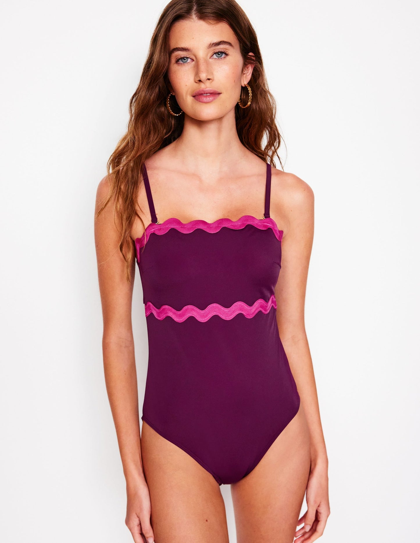 Giant Rik Rak Swimsuit-Chocberry, Jewel