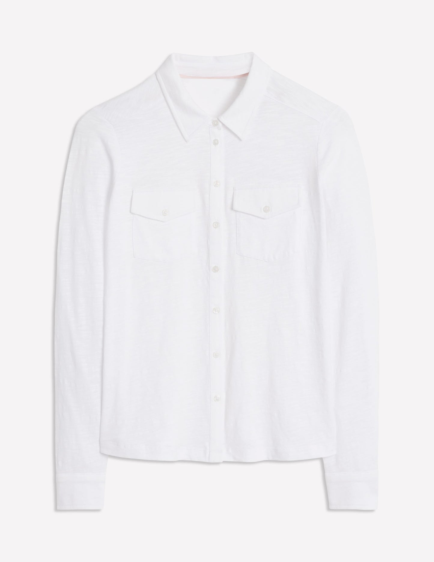 Amy Jersey Shirt-White