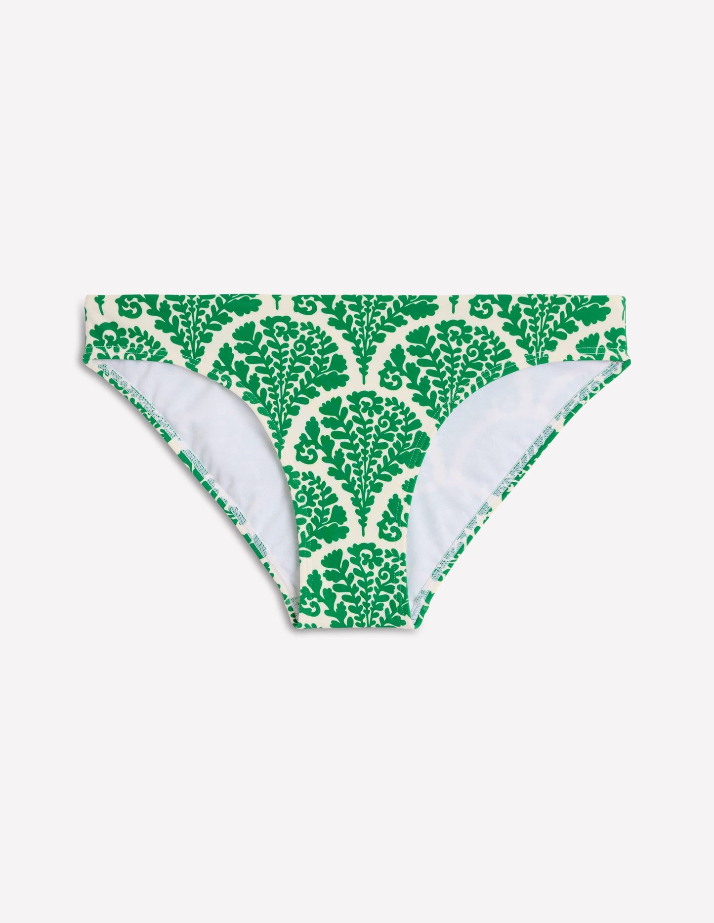 Classic Bikini Bottoms-Rich Emerald, Blossomy