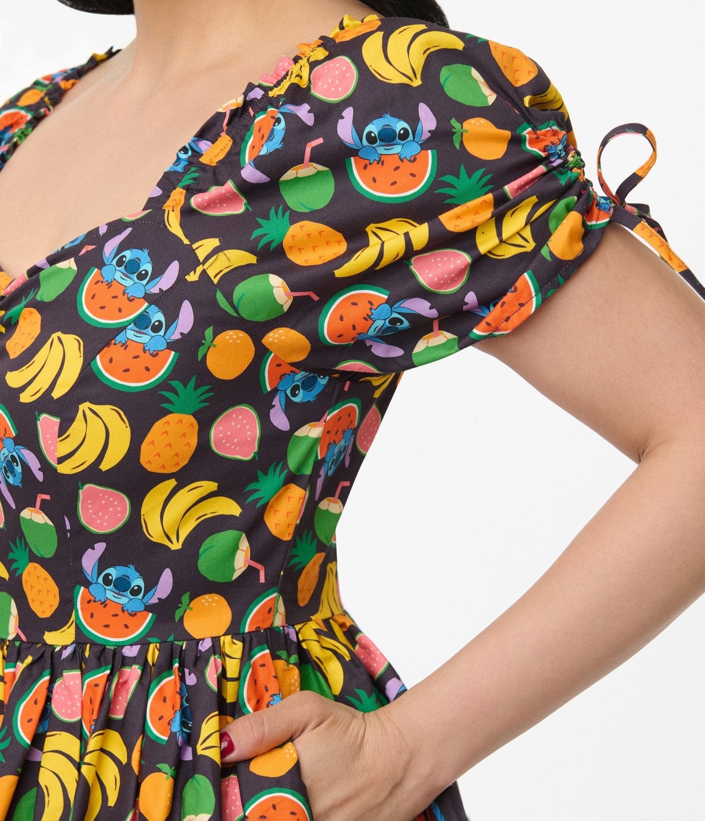 Disney's Lilo & Stitch collection by Unique Vintage Stitch & Fruit Print Swing Dress