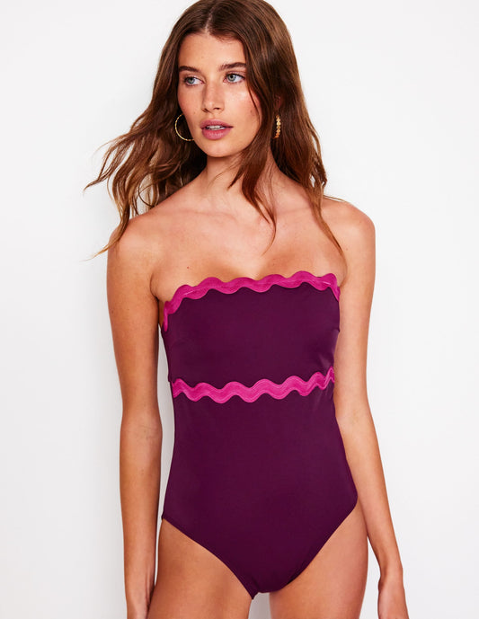 Giant Rik Rak Swimsuit-Chocberry, Jewel