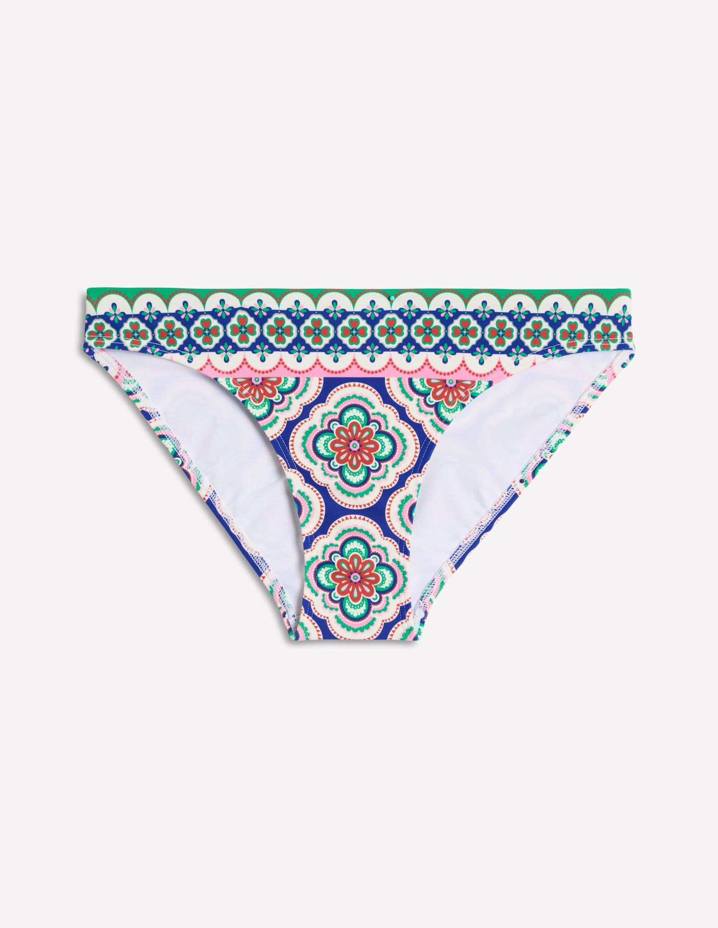 Porto Bikini Bottoms-Bright Blue, Botanic Blush
