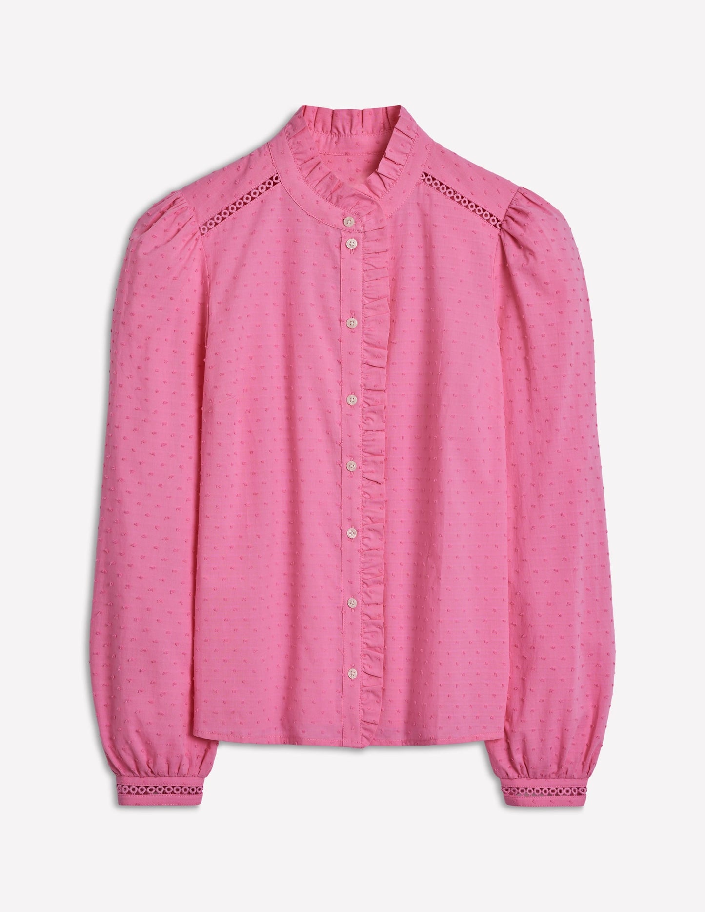 Helena Cotton Dobby Top-Rose Bloom