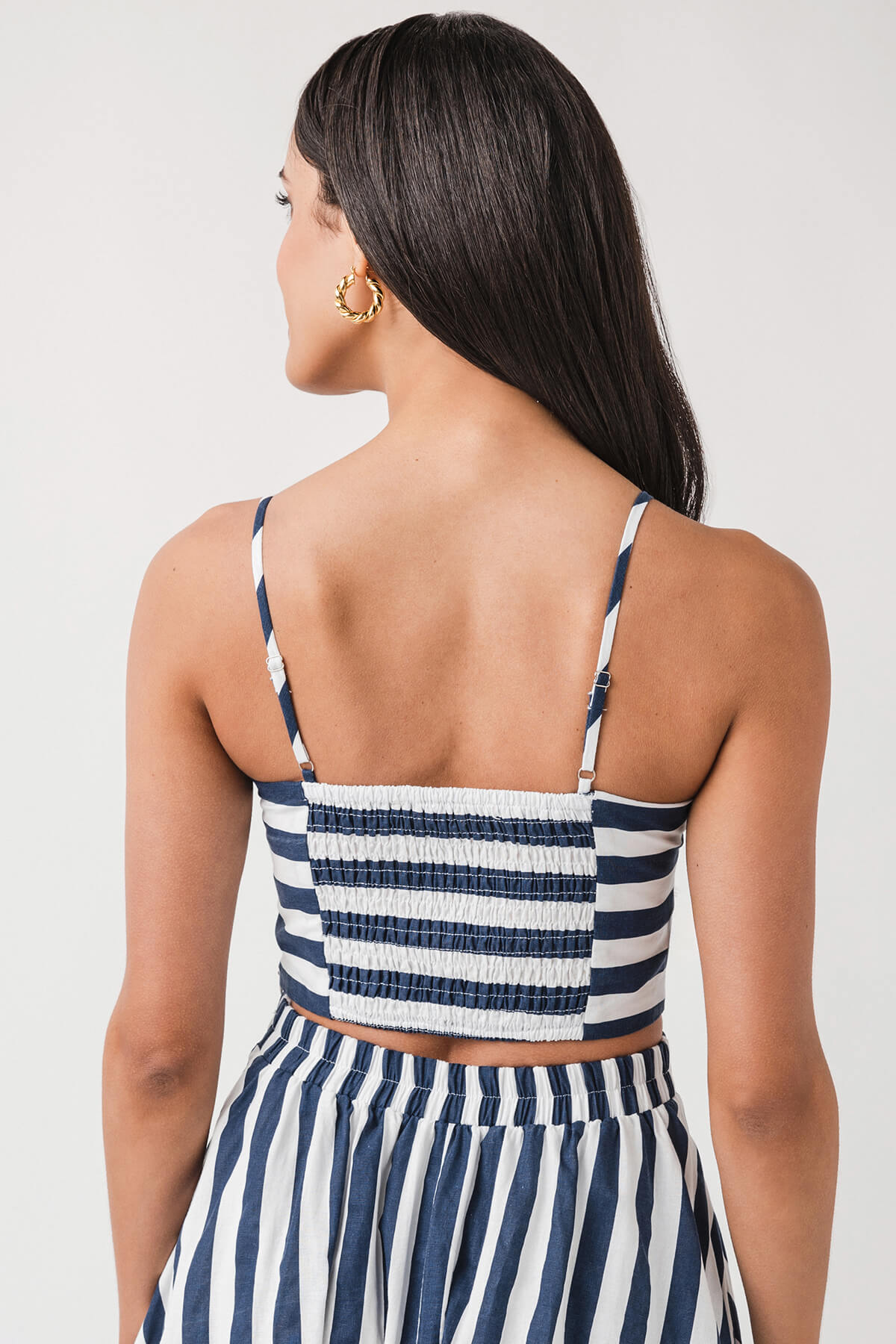 By Together Striped Cropped Tank
